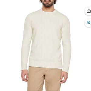 Gap Men's Crewneck Sweater in Cream Size XL NWT poly, acrylic, wool blend